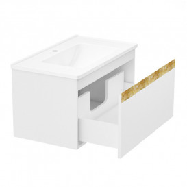 Тумба з раковиною Volle Classic Neo 80 см підвісна МДФ білий 1943.328007