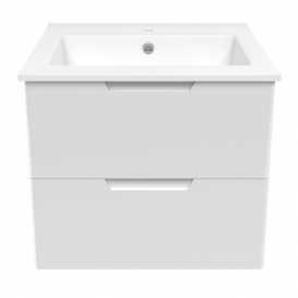 Тумба с раковиной Volle Libra 60 см ДСП/МДФ глянцевый белый 15-41-61