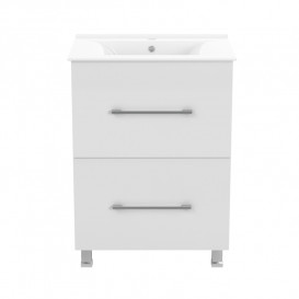 Тумба с раковиной Volle Nemo New 60 см напольная МДФ/ДСП белый 15-17-61N