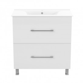 Тумба с раковиной Volle Nemo New 80 см напольная МДФ/ДСП белый 15-17-81N