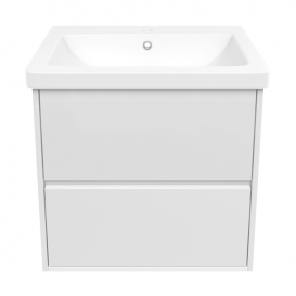 Тумба с раковиной Volle Teo 65 см ДСП/МДФ глянцевый белый 15-88-61