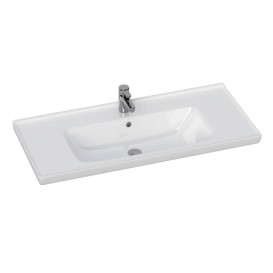 Тумба Sanwerk Alessa Air 100 см із раковиною Idea МДФ білий MV0000898