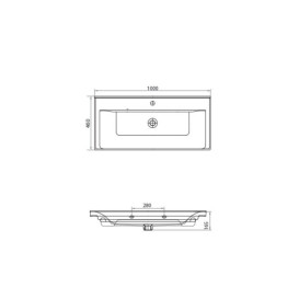 Тумба Sanwerk Era 100 см із раковиною Сава МДФ білий MV0000908