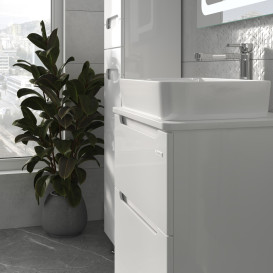 Тумба Sanwerk Era 60 см із раковиною Rapid МДФ білий MV0000902