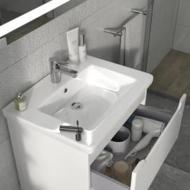 Тумба Sanwerk Era Air 60 см с раковиной Space Line МДФ белый MV0000854