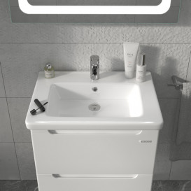 Тумба Sanwerk Era Air 60 см с раковиной Space Line МДФ белый MV0000854