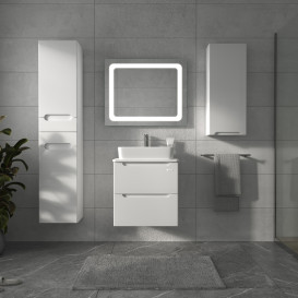 Тумба Sanwerk Era Air 60 см із раковиною Rapid МДФ білий MV0000903