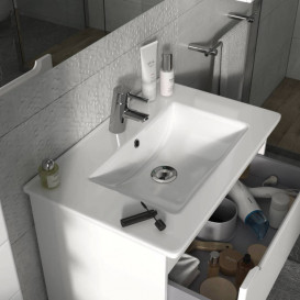 Тумба Sanwerk Era Air 70 см с раковиной Qtap МДФ белый MV0000855