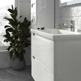 Тумба Sanwerk Era Air 80 см с раковиной Idea МДФ белый MV0000856