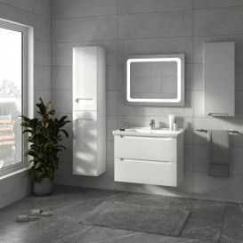 Тумба Sanwerk Era Air 80 см с раковиной Idea МДФ белый MV0000856