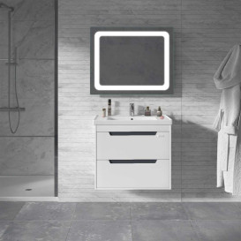 Тумба Sanwerk Greta Air 65 см с раковиной Idea МДФ белый MV0000891