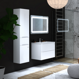 Тумба Sanwerk Vega Air 81 см с раковиной Клеа МДФ белый MV0000814