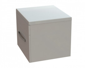 Тумба Snail Адель с раковиной Оазис 50х45 см крашенный МДФ/литьевой мрамор белый 500KM170