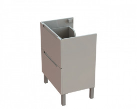 Тумба Snail Б'янко з раковиною Гранд 60х41,5 см фарбований МДФ/ливарний мармур білий 6003КМ148