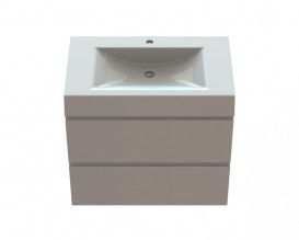 Тумба Snail Элегия с раковиной Атлант 80х48,5 см крашенный МДФ/литьевой мрамор белый 800КМ163/800