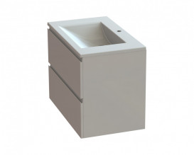 Тумба Snail Элегия с раковиной Орфей 80х48,5 см крашенный МДФ/литьевой мрамор белый 800КМ165/800