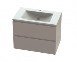 Тумба Snail Элегия с раковиной Орфей 80х48,5 см крашенный МДФ/литьевой мрамор белый 800КМ165/800