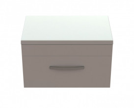 Тумба Snail Мадлен із раковиною Фієста 70х45 см фарбований МДФ/ливарний мармур білий 700KM174