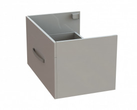 Тумба Snail Мадлен із раковиною Рондо 70х45 см фарбований МДФ/ливарний мармур білий 700KM149