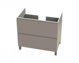 Тумба Snail Новела з раковиною Атлант 80х48, 5 см фарбований МДФ/ливарний мармур білий 800КМ163