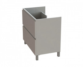 Тумба Snail Новела з раковиною Атлант 80х48, 5 см фарбований МДФ/ливарний мармур білий 800КМ163