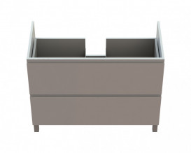 Тумба Snail Новелла с раковиной Атлант 99х48,5 см крашенный МДФ/литьевой мрамор белый 990КМ163