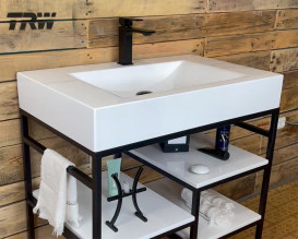 Тумба Snail Родос с раковиной Атлант 80х48,5 см металл/литьевой мрамор 800LOFT163