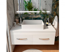 Тумба Snail Венера с раковиной Тоскана 120х55 см крашенный МДФ/литьевой мрамор белый 1200KM171