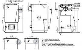 Твердопаливний котел Bosch Solid 2000 B-2 SFU 16 HNS навісний двоконтурний 7738500483