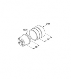 Подовження для прихованої частини змішувача для раковини Kludi 30 мм 7357500-00