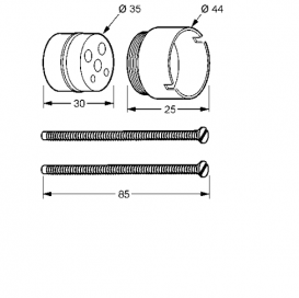 Подовження для прихованої частини змішувача для душу Kludi 30 мм 7598105-00