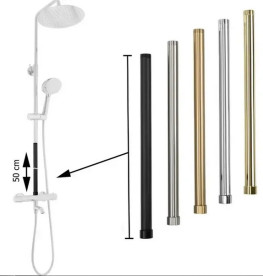 Подовжувач для душового гарнітуру Rea 50 см латунь хром REA-K0881