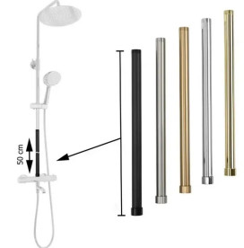 Подовжувач для душового гарнітуру Rea 50 см латунь чорний REA-K0880