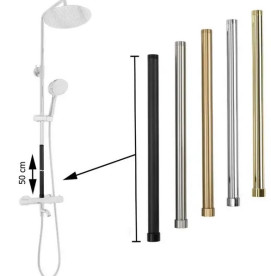 Подовжувач для душового гарнітура Rea 50 см латунь матове золото REA-K0891