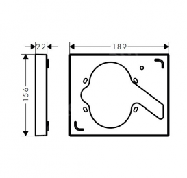 Удлинитель внешней части Hansgrohe коллекция Shower Select FixFit хром 13601000
