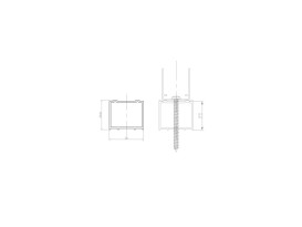 Удлинительный профиль для двустворчатых дверей Roca Capital черный матовый AM49195060