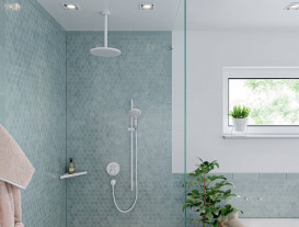 Угловая полочка для душа Hansgrohe AddStoris белый матовый 41741700