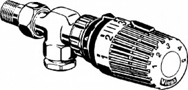 Угловой радиаторный вентиль Viega латунь никелированная 360405