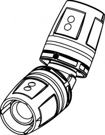 Кутник 45° TECE TECElogo-Push із вбудованою функцією обтиску 32х32 червона латунь/кремнієва бронза 8711232