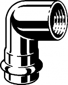 Угольник переходной 90° Viega Sanpress Inox 2314.2 с SC‑Contur 15хRp½ нержавеющая сталь 436971