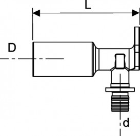 Уголок настенный удлененный TECE TECEprofil 1.2 х1.2 бронза 9021017