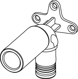 Уголок TECE TECElogo-Push с настенным креплением удлиненный 20xRp 1/2'' бронза/кремниевая бронза 8723008