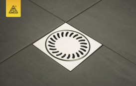 Вуличний трап MCH з вертикальним зливом D 110 решітка нержавіюча сталь чорний 827 S N