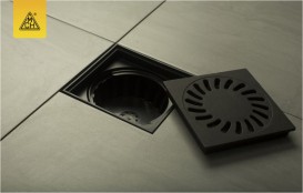 Уличный трап MCH с вертикальным сливом D 110 решетка чугун чёрный 827 S Li