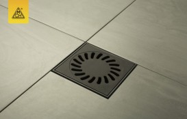 Уличный трап MCH с вертикальным сливом D 110 решетка чугун чёрный 827 S Li