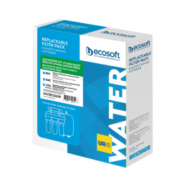 Улучшенный комплект картриджей Ecosoft 1-2-3 для фильтров обратного осмоса с функцией экономии воды CHV3ECOAGR