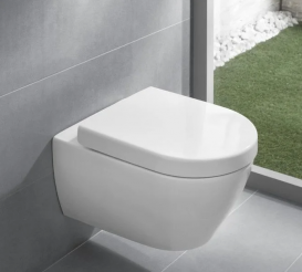 Унітаз безободковий, підвісний Villeroy & Boch Verity Design з сидінням SoftClose - 5643НR01