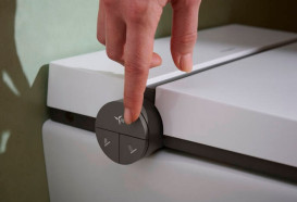 Унитаз-биде Hansgrohe LavaPura Element S AquaHelix Flush 37,5х59,5 см с крышкой керамика SmartClean HygieneEffect белый 63021450