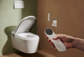 Унитаз-биде Hansgrohe LavaPura Element S AquaHelix Flush 37,5х59,5 см с крышкой керамика SmartClean HygieneEffect белый 63021450