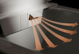 Унитаз-биде Hansgrohe LavaPura Element S AquaHelix Flush 37,5х59,5 см с крышкой керамика SmartClean HygieneEffect белый 63021450